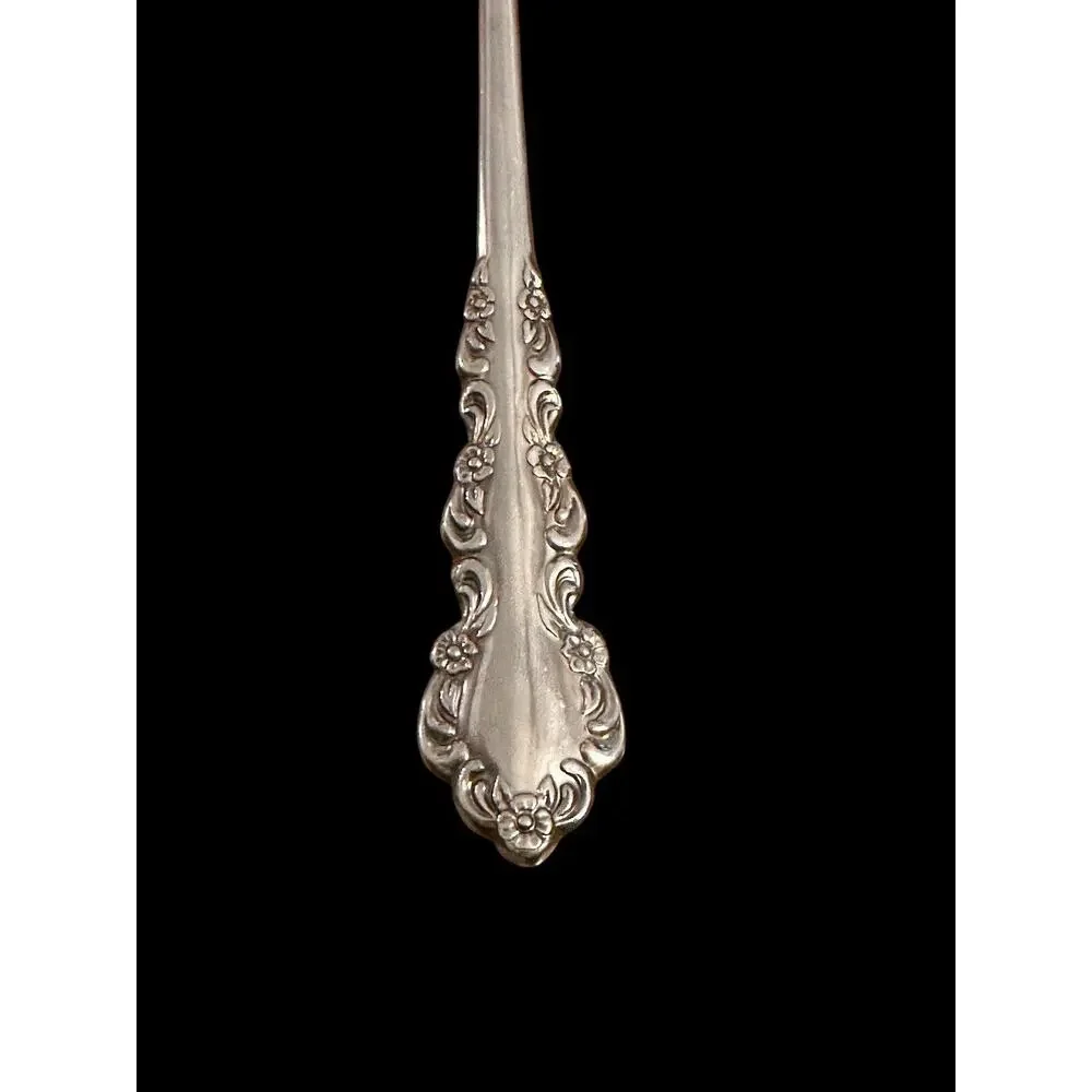 Oneida SHELLEY Stainless Heirloom Cube Mark Glossy Cold Meat Serving Fork 8 1/2